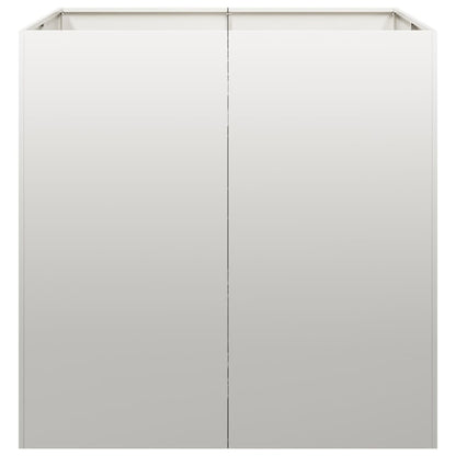 Fioriera 80x80x80 cm in Acciaio Inox - homemem39