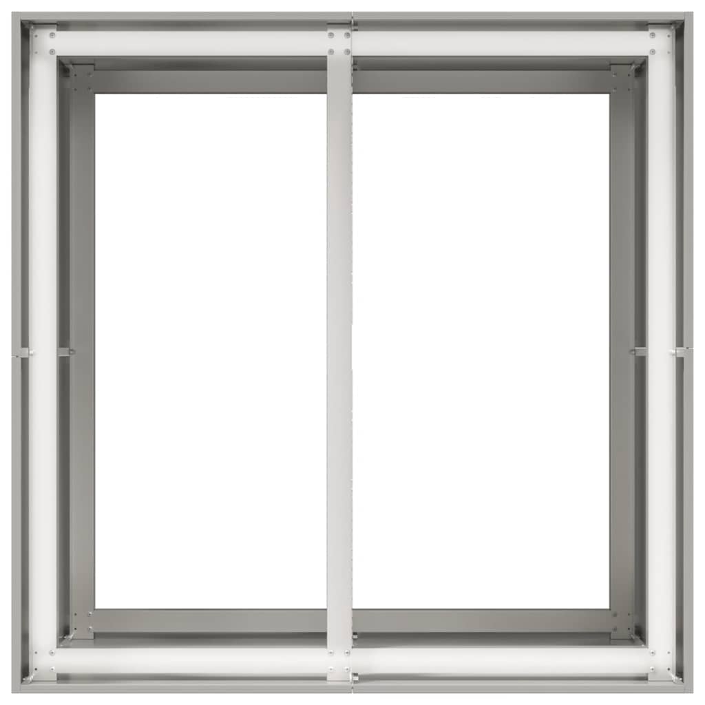 Fioriera 80x80x80 cm in Acciaio Inox - homemem39