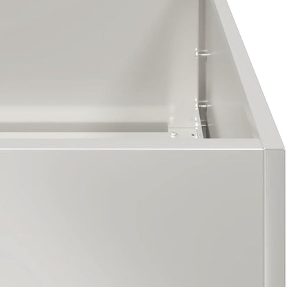 Fioriera 80x80x80 cm in Acciaio Inox - homemem39