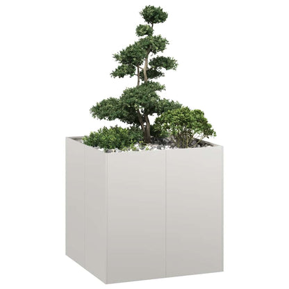 Fioriera 80x80x80 cm in Acciaio Inox - homemem39