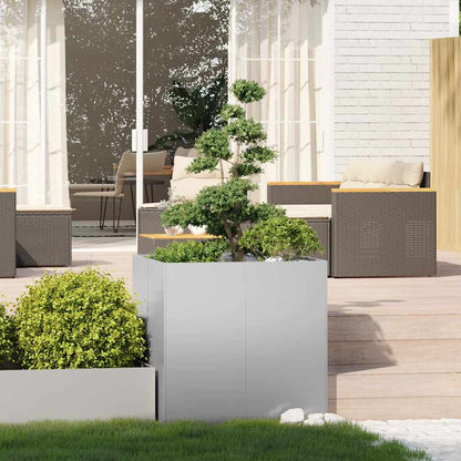 Fioriera 80x80x80 cm in Acciaio Zincato | homemem39