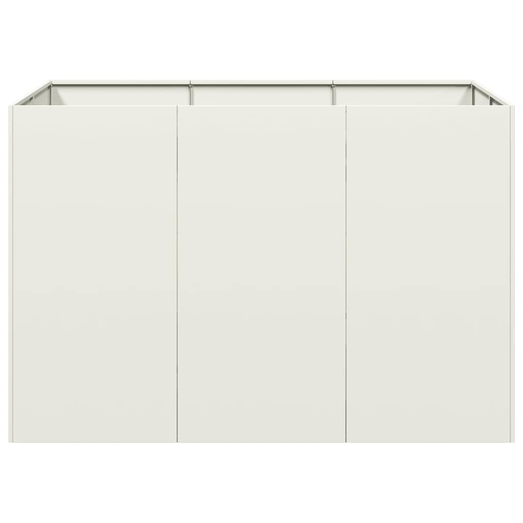 Fioriera Bianca 120x80x80 cm in Acciaio