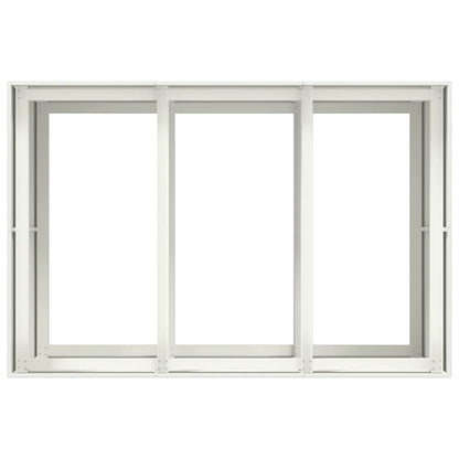 Fioriera Bianca 120x80x80 cm in Acciaio