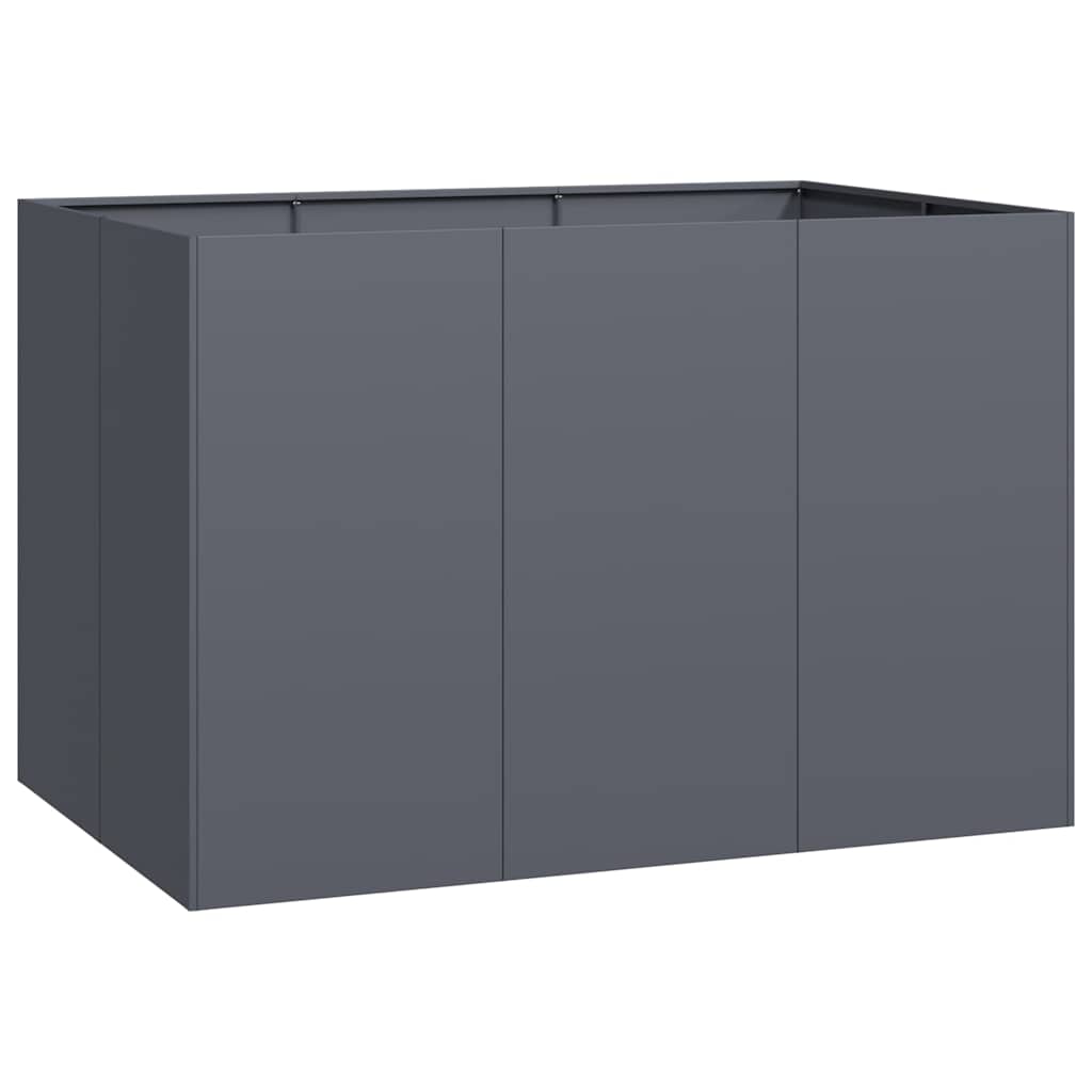 Fioriera Antracite 120x80x80 cm in Acciaio