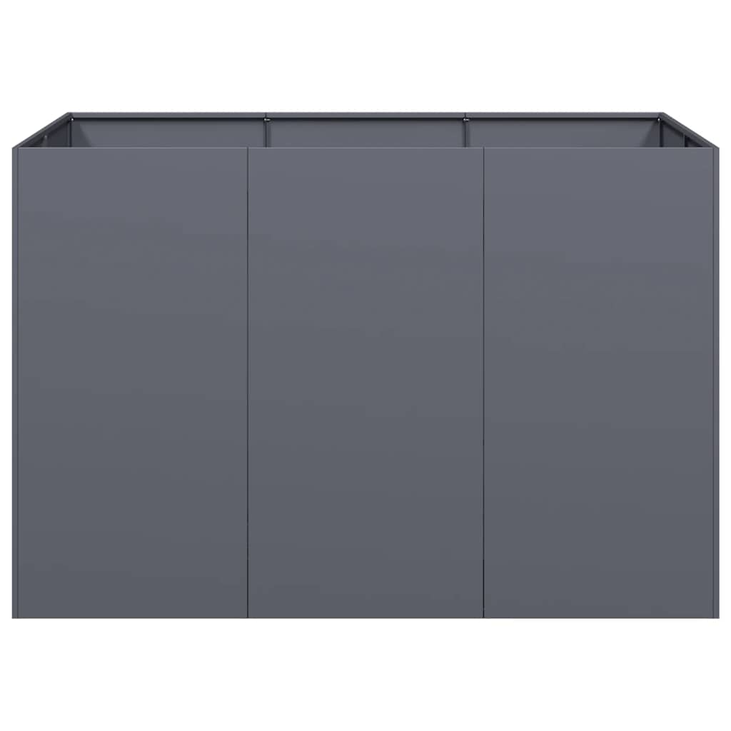 Fioriera Antracite 120x80x80 cm in Acciaio