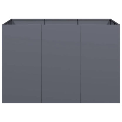 Fioriera Antracite 120x80x80 cm in Acciaio