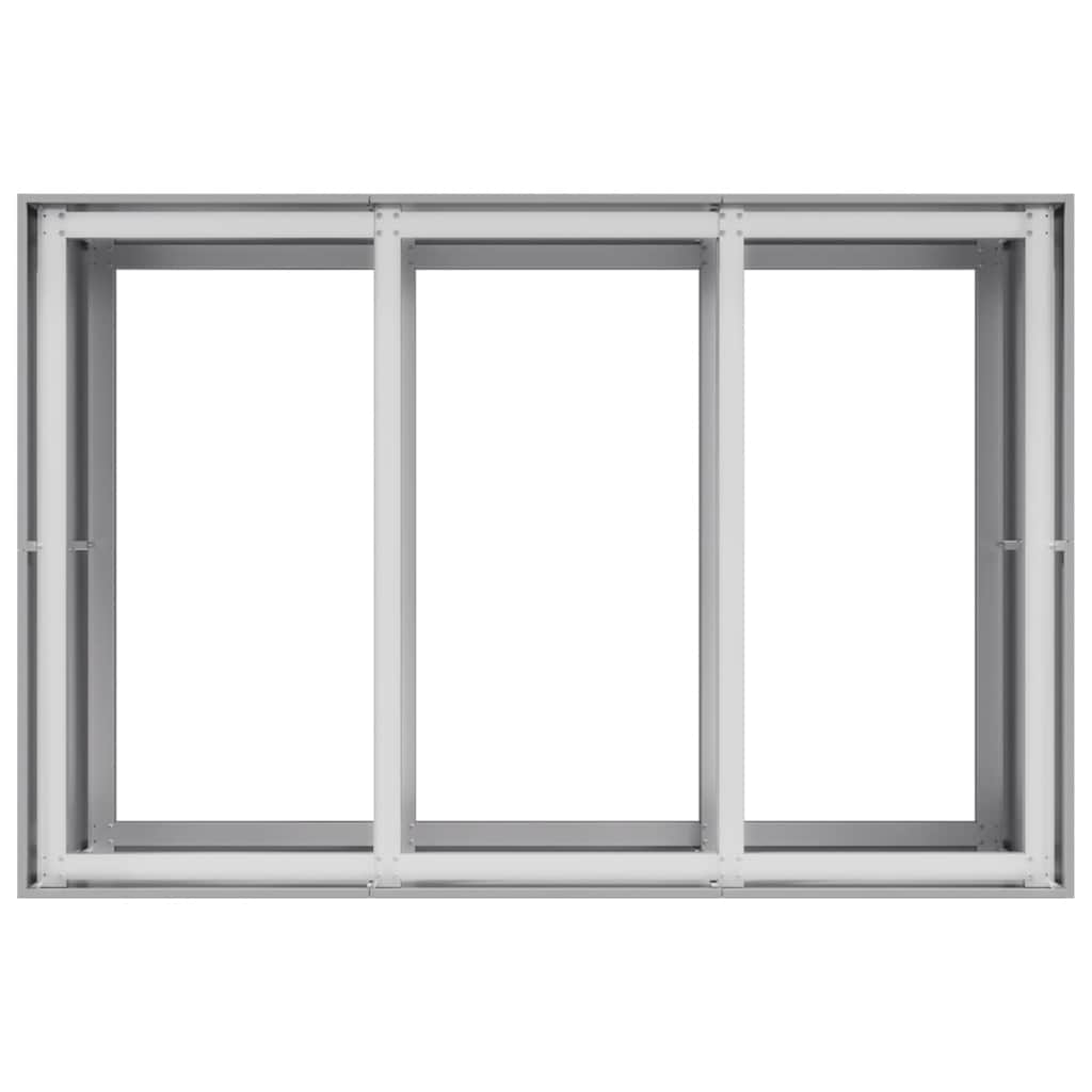 Fioriera 120x80x80 cm in Acciaio Zincato