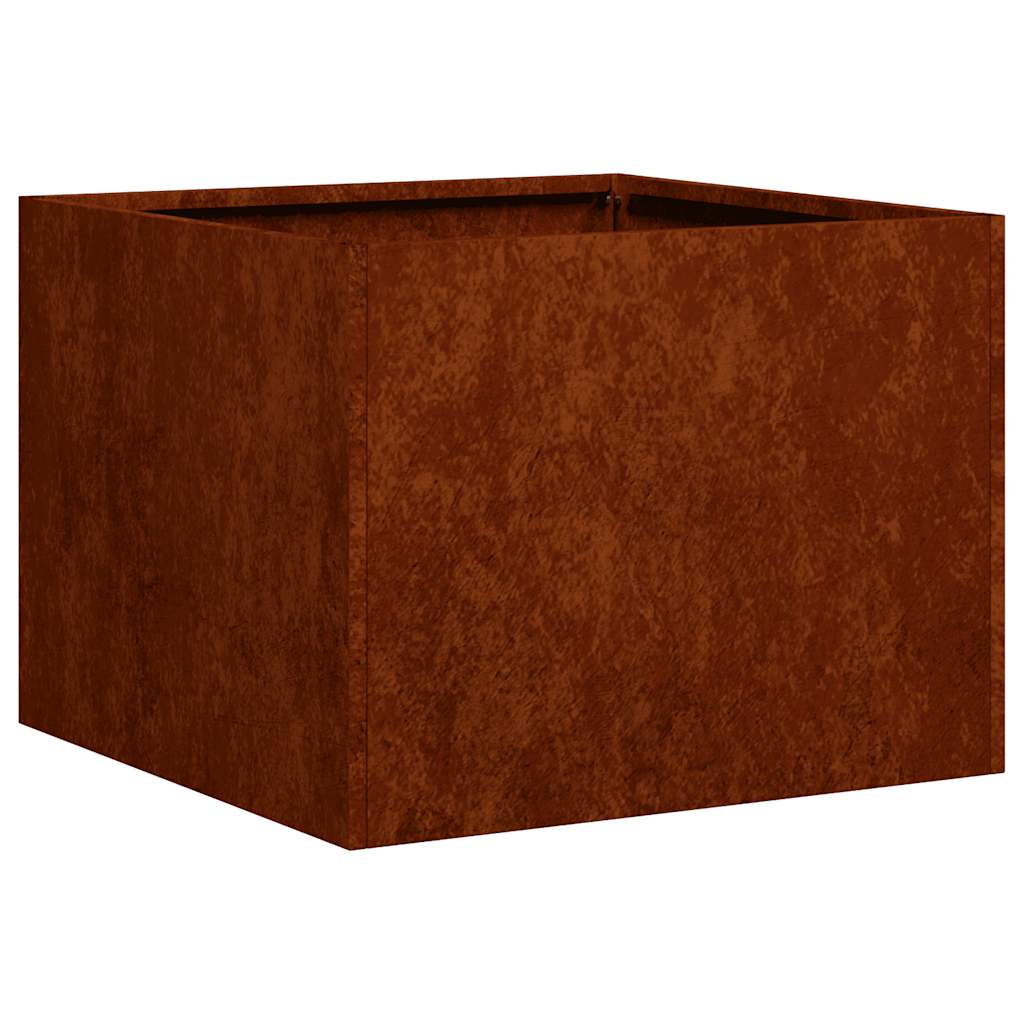 Fioriera Arrugginita 40x40x30 cm in Acciaio Corten | homemem39