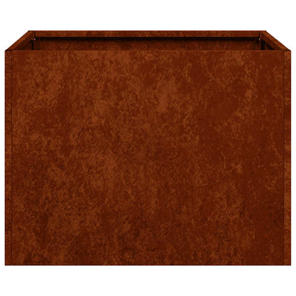 Fioriera Arrugginita 40x40x30 cm in Acciaio Corten