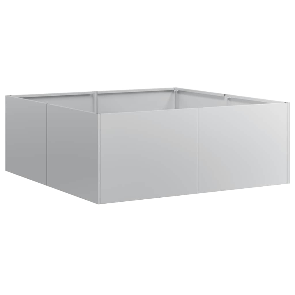 Fioriera 80x80x30 cm in Acciaio Zincato