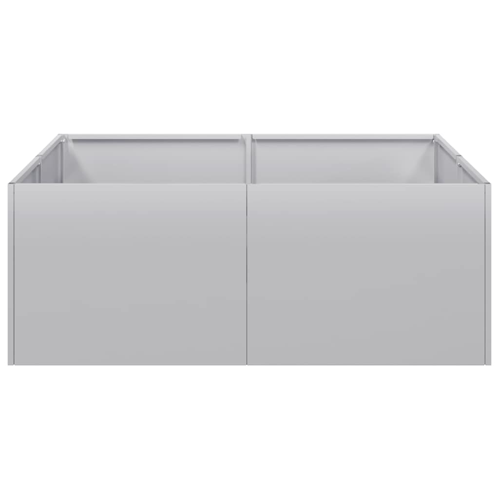 Fioriera 80x80x30 cm in Acciaio Zincato