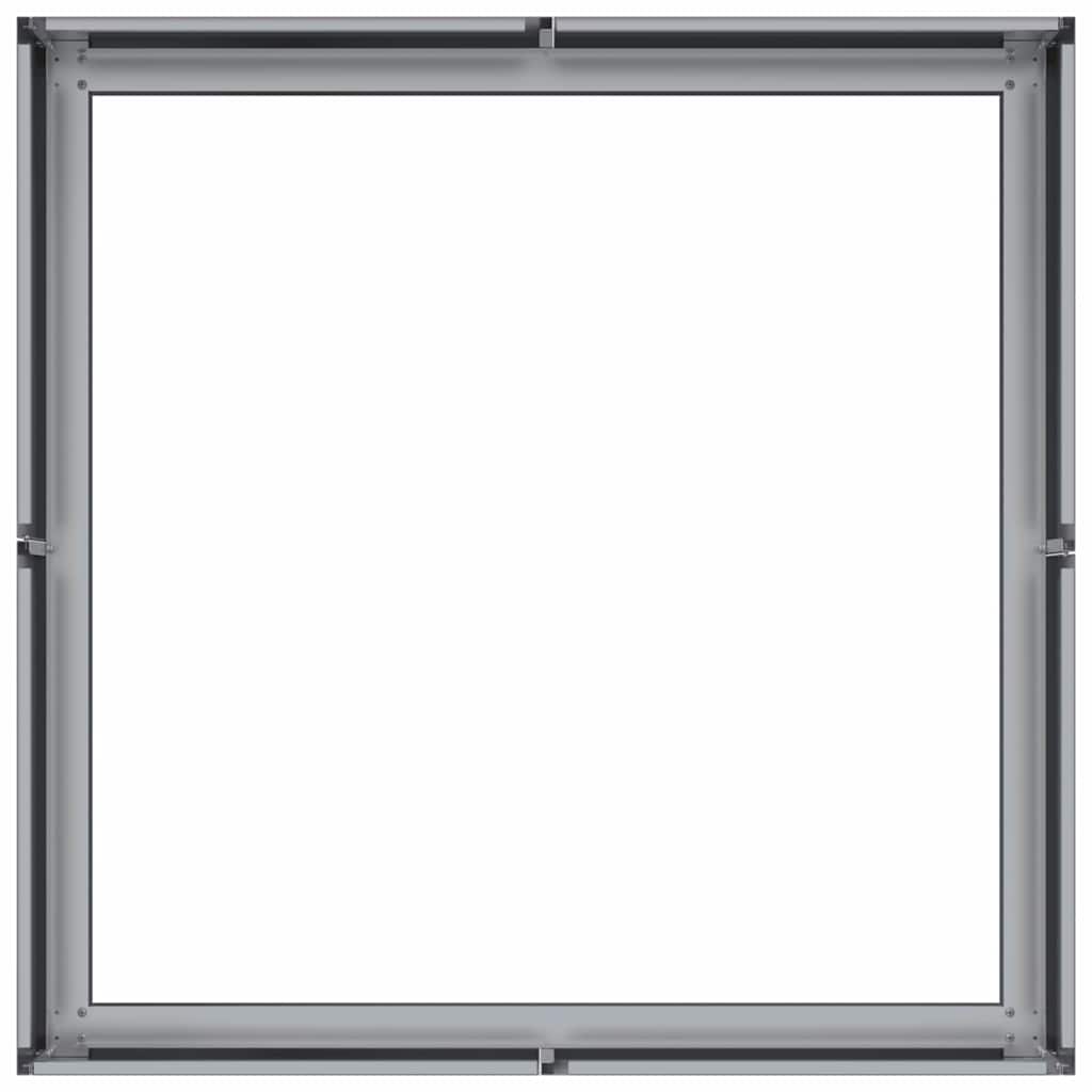 Fioriera 80x80x30 cm in Acciaio Zincato