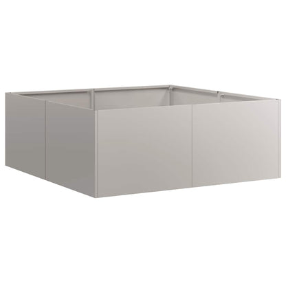 Fioriera Arrugginita 80x80x30 cm in Acciaio Corten