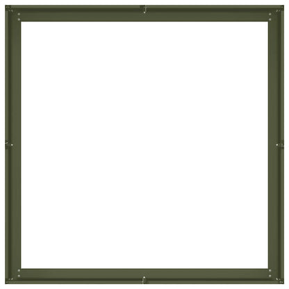 Fioriera Verde Oliva 100x100x30 cm in Acciaio