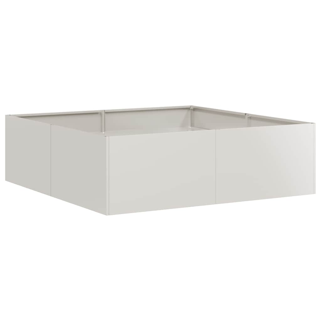 Fioriera 100x100x30 cm in Acciaio Inox | homemem39