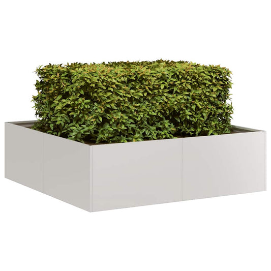 Fioriera 100x100x30 cm in Acciaio Inox | homemem39