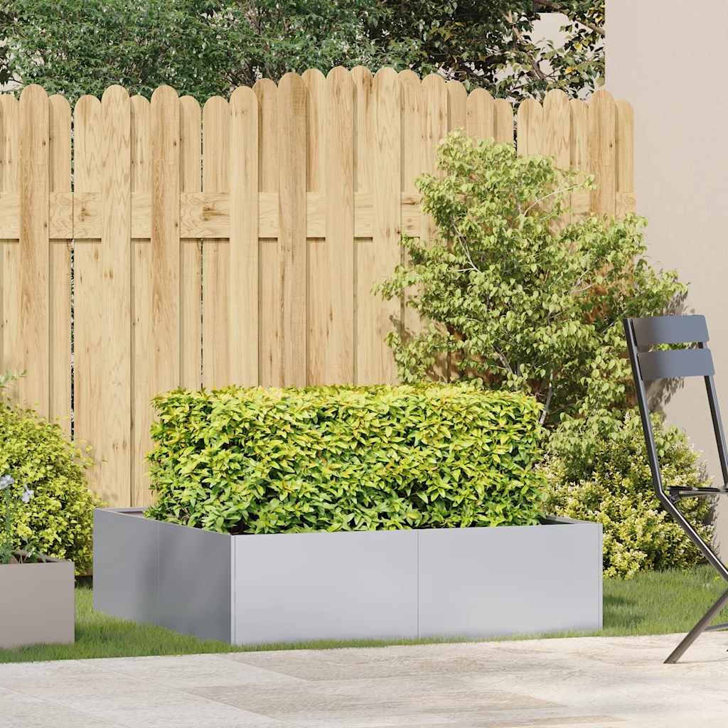 Fioriera 100x100x30 cm in Acciaio Zincato | homemem39