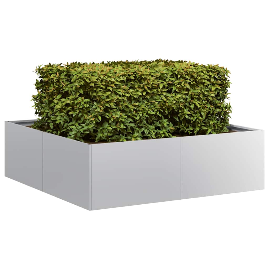 Fioriera 100x100x30 cm in Acciaio Zincato | homemem39