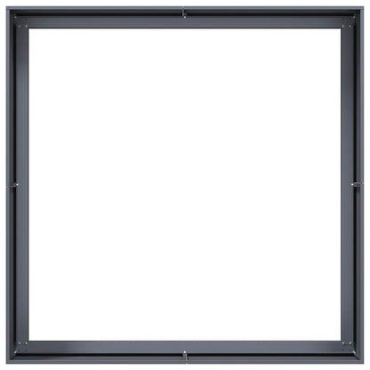 Fioriera Antracite 100x100x40 cm in Acciaio - homemem39