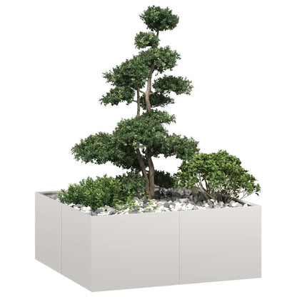 Fioriera 100x100x40 cm in Acciaio Inox | homemem39