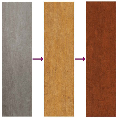 Fioriera Arrugginita 100x100x40 cm in Acciaio Corten