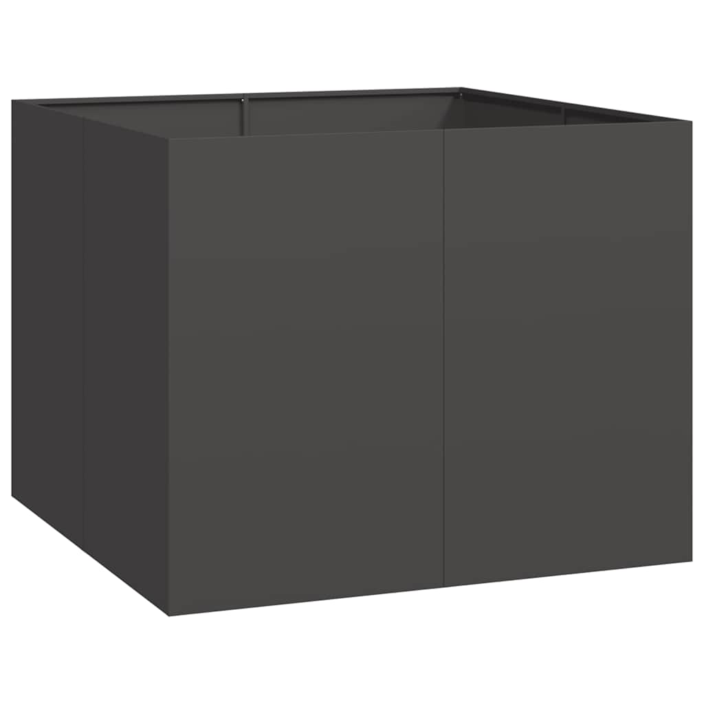 Fioriera Nera 100x100x80 cm in Acciaio