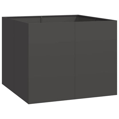 Fioriera Nera 100x100x80 cm in Acciaio