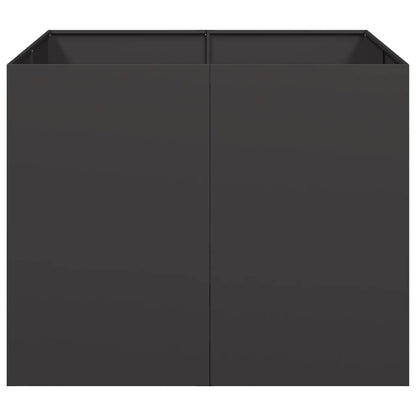Fioriera Nera 100x100x80 cm in Acciaio