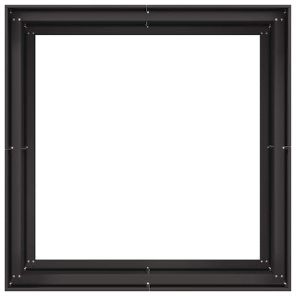 Fioriera Nera 100x100x80 cm in Acciaio