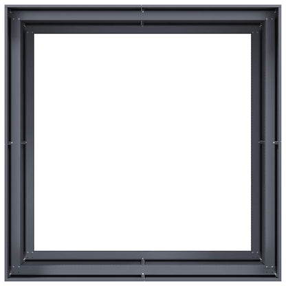 Fioriera Antracite 100x100x80 cm in Acciaio