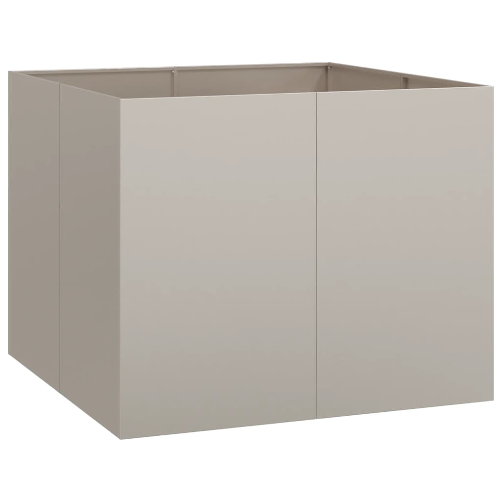 Fioriera Arrugginita 100x100x80 cm in Acciaio Corten