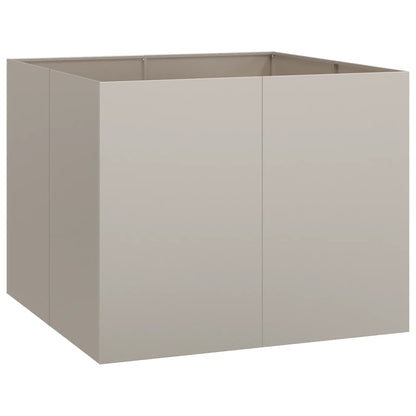 Fioriera Arrugginita 100x100x80 cm in Acciaio Corten
