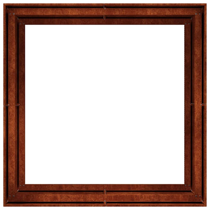Fioriera Arrugginita 100x100x80 cm in Acciaio Corten