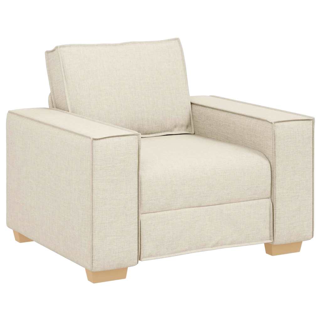 Set di divani 3 pcs Beige 220 x 80 x 84 cm Tessuto misto lino | homemem39