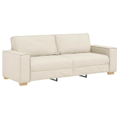 Set di divani 3 pcs Beige 220 x 80 x 84 cm Tessuto misto lino | homemem39