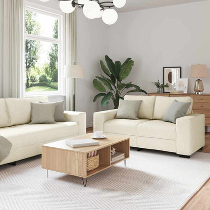 Divano 3 pcs Beige 221 x 80 x 82 cm Tessuto misto lino | homemem39