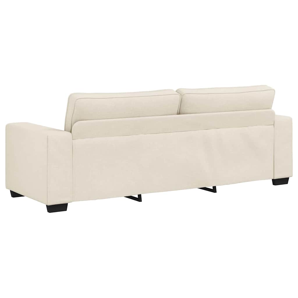 Divano 3 pcs Beige 221 x 80 x 82 cm Tessuto misto lino | homemem39