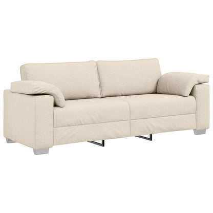 Divano 3 pcs Beige 219 x 80 x 82 cm Tessuto misto lino | homemem39