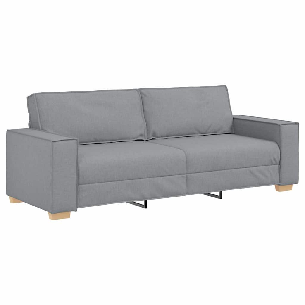 Set di divani con cuscino 3 pcs Grigio 220 x 78 x 84 cm Tessuto - homemem39