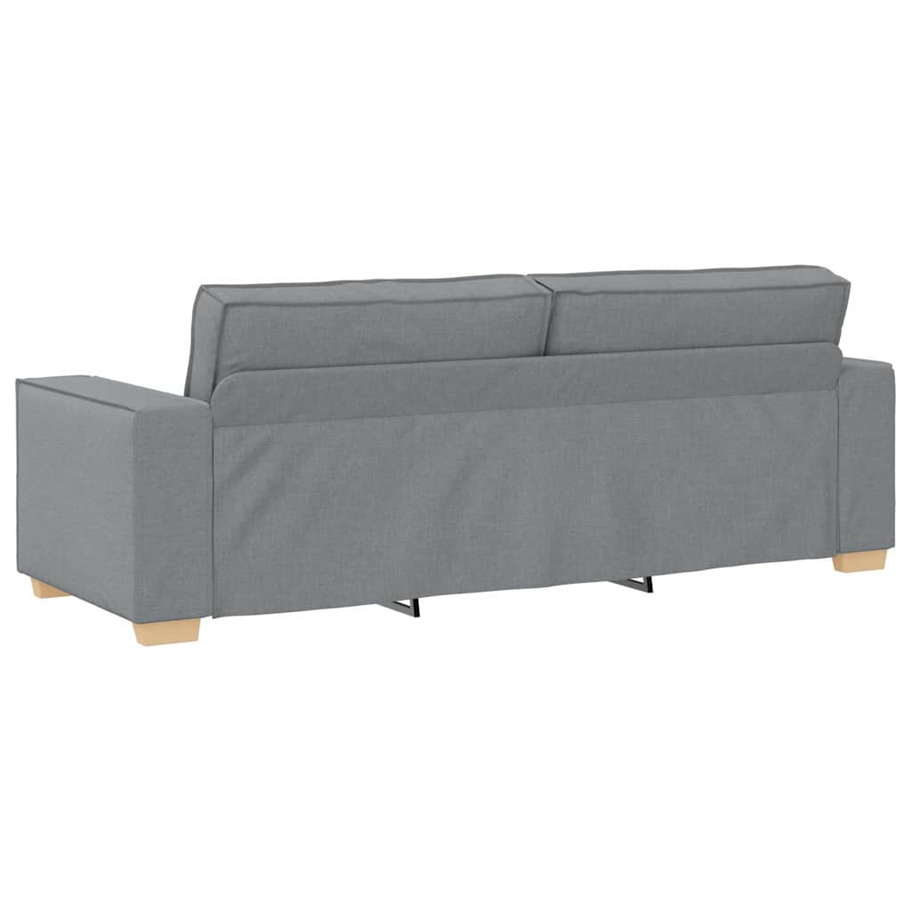 Set di divani con cuscino 3 pcs Grigio 220 x 78 x 84 cm Tessuto - homemem39