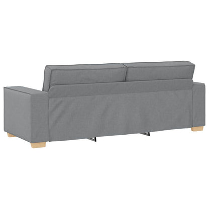 Set di divani con cuscino 3 pcs Grigio 220 x 78 x 84 cm Tessuto - homemem39