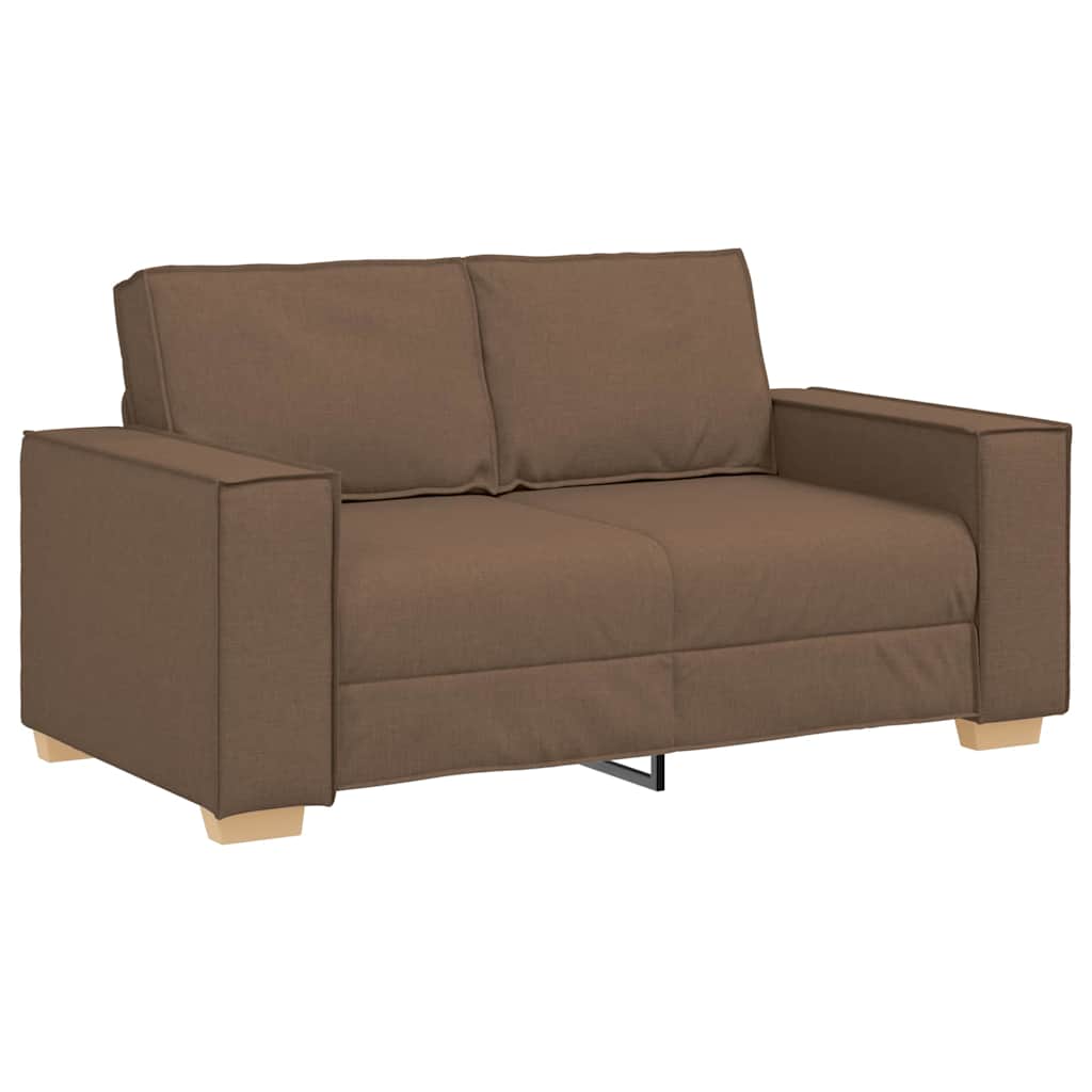 Divano 3 pcs Marrone 220 x 80 x 84 cm Tessuto misto lino | homemem39