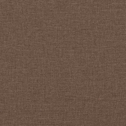 Divano 3 pcs Marrone 220 x 80 x 84 cm Tessuto misto lino