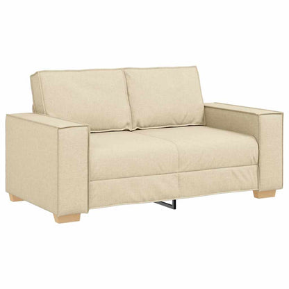 Divano 3 pcs Crema 220 x 80 x 84 cm Tessuto misto lino | homemem39