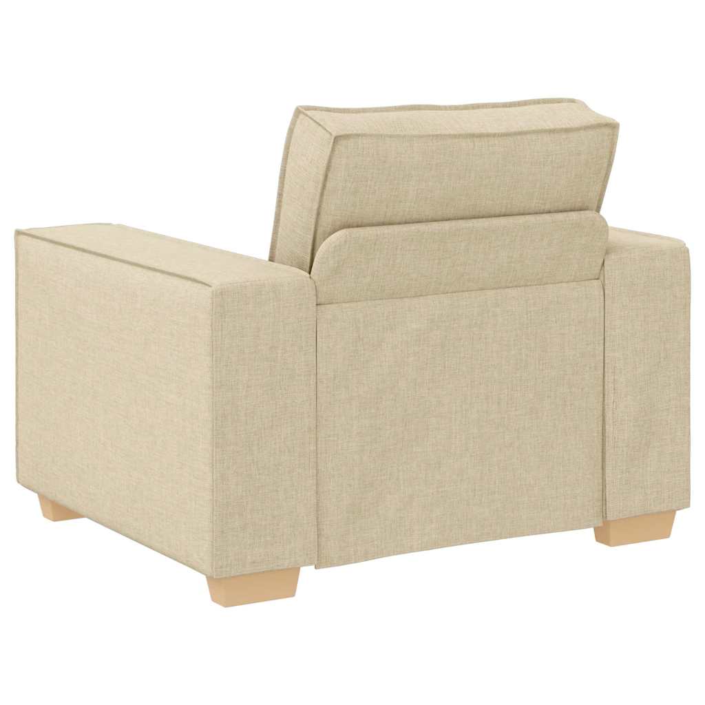 Divano 3 pcs Crema 220 x 80 x 84 cm Tessuto misto lino | homemem39