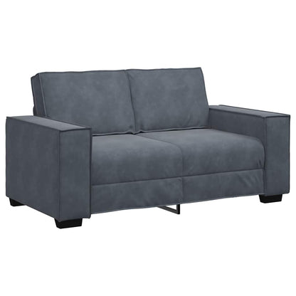 Set di Divani 3 pz con Cuscini Grigio Scuro in Velluto | homemem39