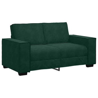 Set di Divani 3 pz con Cuscini Verde scuro in Velluto | homemem39