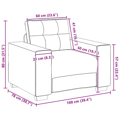Divano 3 pcs Marrone 221 x 80 x 80 cm Tessuto misto lino | homemem39