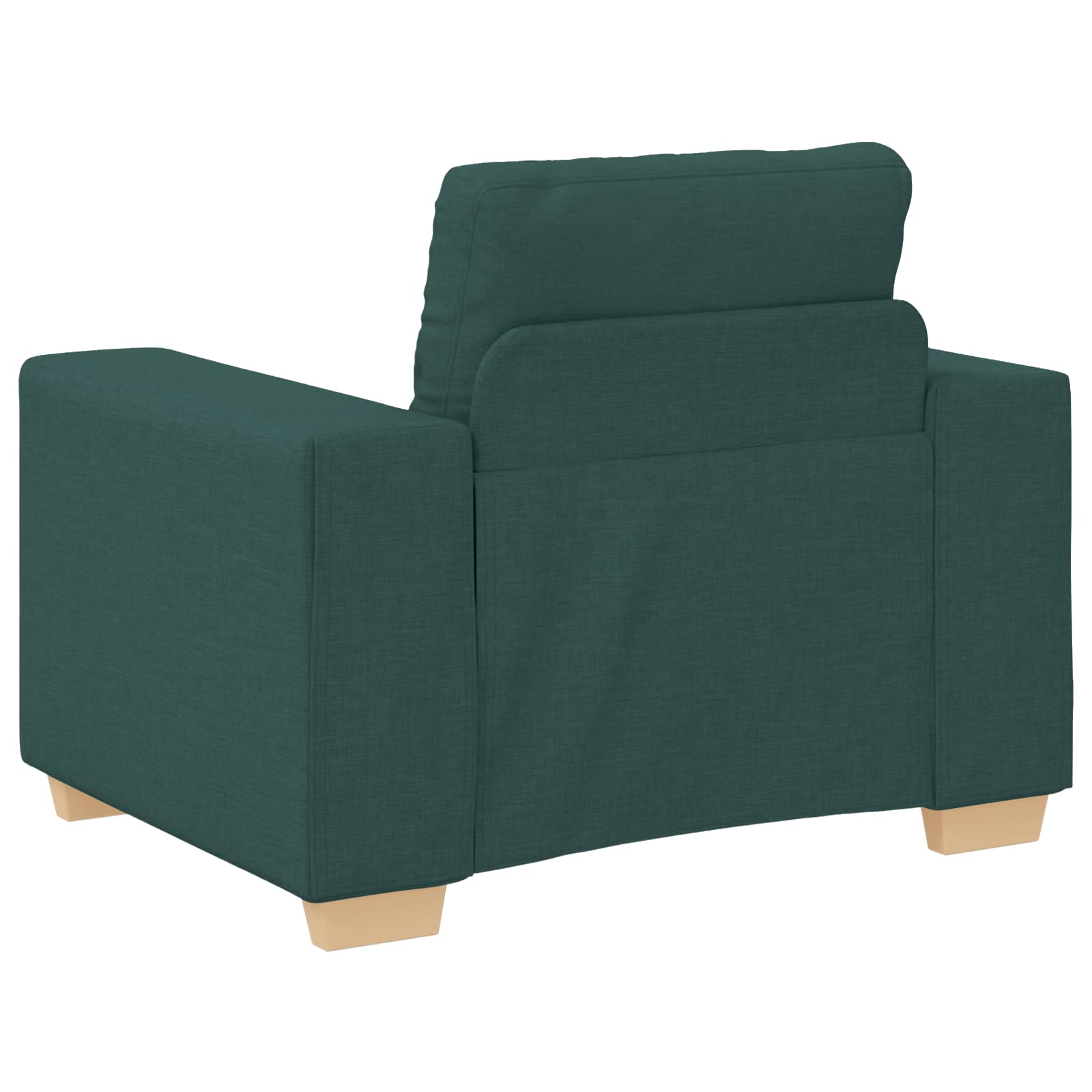 Divano 3 pcs Verde Scuro 221 x 80 x 80 cm Tessuto misto lino | homemem39