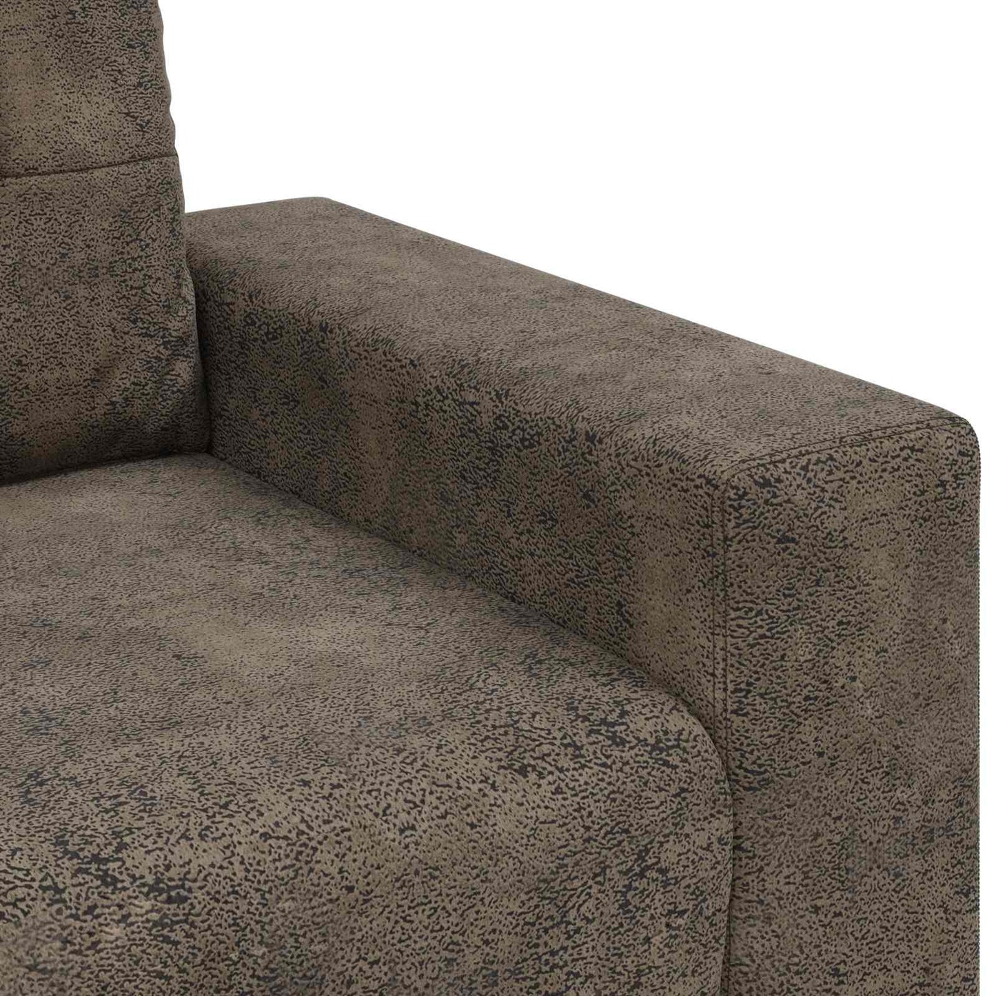 Divano 3 pcs Grigio scuro 221 x 80 x 80 cm Tessuto misto lino | homemem39